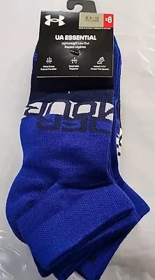 Under Armour Essential 6 Pair Men's Lightweight Low Cut Socks Mix Color 8.5 -13 • $17.99