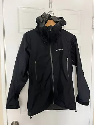 Patagonia Women's S Black Gore-Tex Shell Waterproof Jacket Raincoat EUC FREESHIP • $130