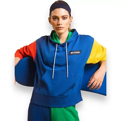 New Balance X Staud Womens Small Oversized ColorBlock Hoodie $120 NEW! • $64.12