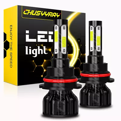 4sides 9007 LED Headlight Bulbs Conversion Kit High Low Beam 20000LM Super White • $15.99