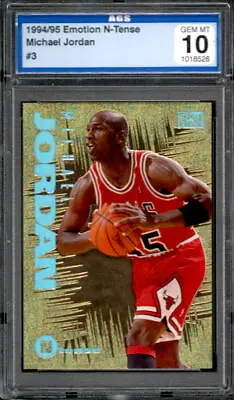 1994-95 Skybox Emotion N-Tense #3 Michael Jordan AGS 10 GEM MINT • $489.99