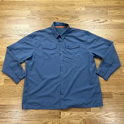 5.11 Tactical Long Sleeve Snap Button Up Shirt Men’s Size 2XL Blue #2 • $25