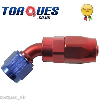 £9.99 • Buy AN -6 (AN6 AN 06) 45 Degree FastFlow Hose Fitting 
