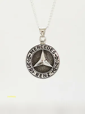 Mercedes Benz Necklace - Car Jewelry - 925 Silver Handmade_Mercedes Pendant • $57.19