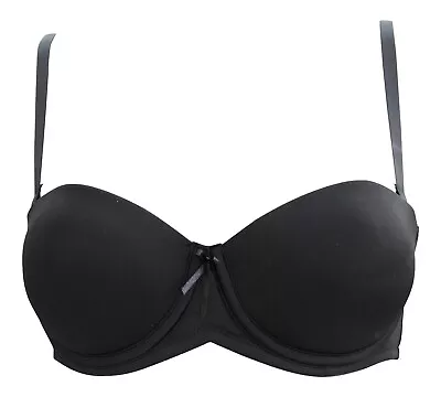 Multiway Strapless Halterneck Underwired Bra Black 34D • £2.99