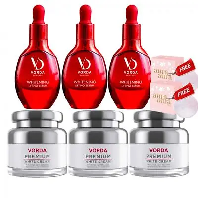 6X VORDA Whitening Lifting Serum Cream Anti Aging Freckles Skin [Free 2 Soaps] • $190