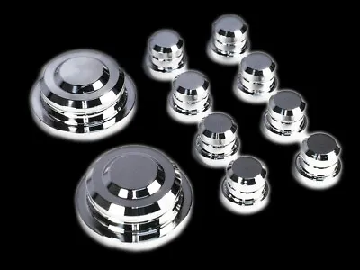 VMS 05-10 Mustang GT V6 Chrome Engine Strut Tower Caps Covers And Nuts 10pc Set • $46.95