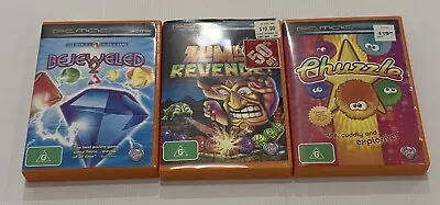 3x Retro PC Games Bundle / Bulk Lot - Bejeweled 2  Chuzzle Zumba’s Revenge • $27.99