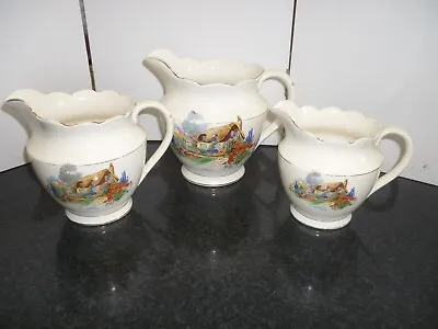 Falconware  A Bit Of Old England   Set Of 3 Graduated Jugs • £40