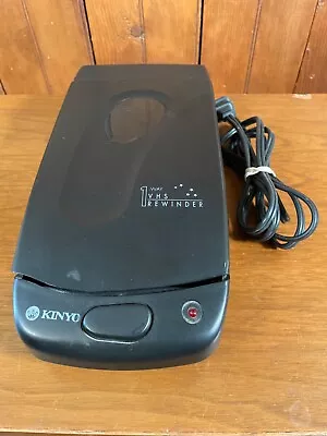 Kinyo VHS Video Cassette Tape Rewinder UV-428 Black Auto Stop/Eject - WORKS • $18.99