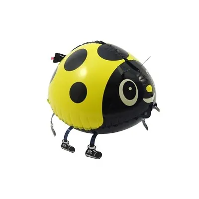Ladybird Shaped Air Walking Balloon Best For Kids Party Decorations Yellow. • £3