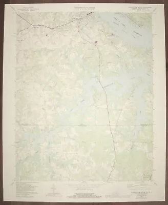 Clarksville South Virginia- NC  1968 Photoinspected 1988 Original USGS Topo Map • $19.95