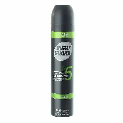 £6.95 • Buy Right Guard Total Defence 5 Fresh Anti-perspirant Deodorant Can Spray Body Smell