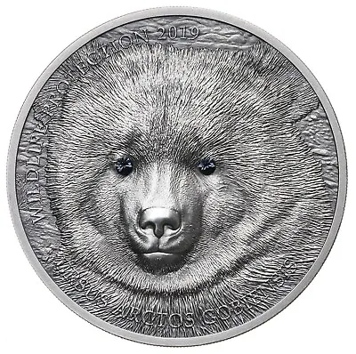 Gobi Bear Mongolia 500 Togrog 2019 1 Oz. Of .999 Fine Silver Coin • $179.95