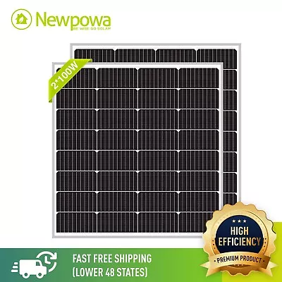 Newpowa  200W 2*100W Watt Monocrystalline Solar Panel New Condition • $87.90