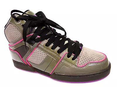 Osiris NYC 83 SLM ULT Mid-Top Skateboard Shoes Women Size 9.0 M Gray Purple NEW • $44