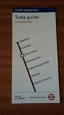 London Underground Metropolitan Line May 2010 Timetable Watford • £0.85