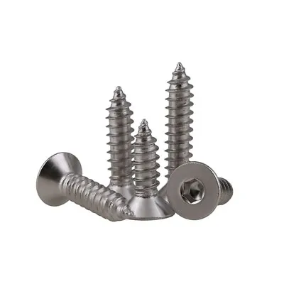 £1.19 • Buy M3/m4/m5/m6 A2 Stainless Steel Countersunk Allen Key Socket Self Tapping Screws