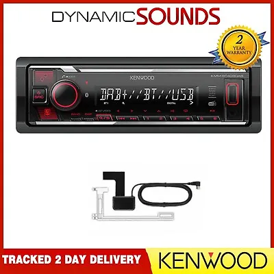 Kenwood KMM-BT408DAB DAB+ Bluetooth USB Aux Radio IPod IPhone Car Stereo • £99.99