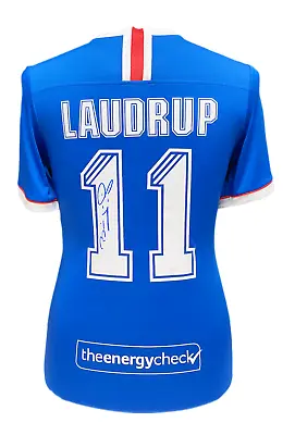 £249.99 • Buy Brian Laudrup Signed Glasgow Rangers Football Shirt With Proof & Coa