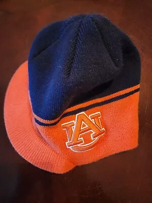 47 Brand Beanie Auburn University Tigers Brim Hat Blue Orange Au College Ncaa • $10