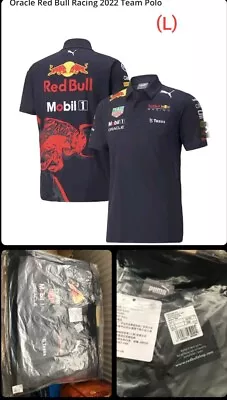 Red Bull Racing F1 Team Polo Shirt 2022 Size Large • £25