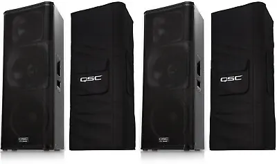 2x QSC KW153 Active DJ 1000W Amplified Class-D 3-way PA Powered Speaker + Covers • $3799.98