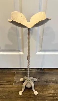 Antique Cast Iron Plant Stand Accent Table Victorian Shabby Art Deco-20 H X 8'W • $30