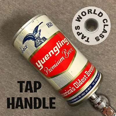 Vintage YUENGLING CAN Beer TAP HANDLE Marker KEGERATOR Pottsville STEEL • $44