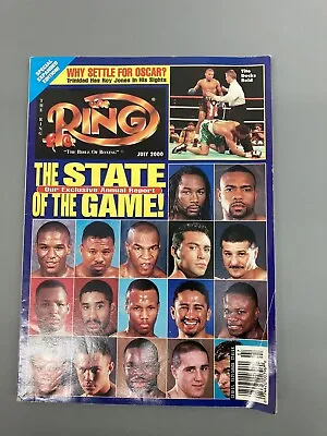 THE RING Boxing Magazine July 2000 Mike Tyson-Floyd Mayweather- Hopkins-Oscar D. • $13.90