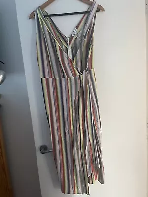 NEW Warehouse Stripe Summer Dress Uk14 Rrp£46 • £9.99