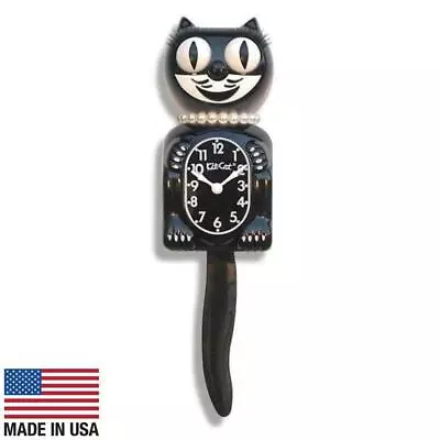 NEW Kit Cat Klocks Classic Black Lady Wall Clock 40cm • $115.95