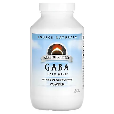 Source Naturals GABA Powder 8 Oz 226 8 G Dairy-Free Egg-Free Gluten-Free • $18.31