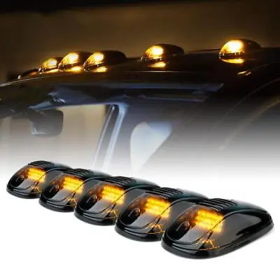 5pcs Led Top Cab Marker Roof Lights Amber For 2003-2018 Dodge Ram 1500 2500 3500 • $28.39