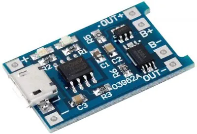 New 18650 Lithium Battery Charger Micro USB Board Module 5V 1A 3.7v 1A 4.2v • £2.29