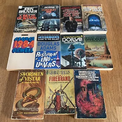Vintage Science Fiction PB Books By Various Authors - Lot Of 11 - 1930 To 1990s • $14