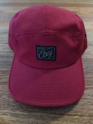 Obey Cap Red 5 Panel • $17