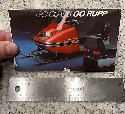 1972 Vintage Rupp  Snowmobile Pocket-sized Sales Brochure • $30