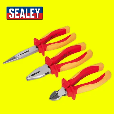 Sealey Pliers Set 3pc VDE Approved AK83452 • £34.99