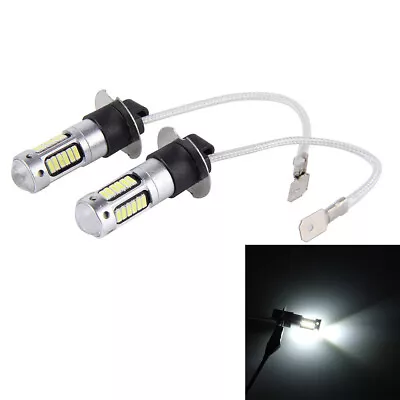 2PCS H3 LED Fog Driving Light Bulbs 4014 Conversion Kit Super Bright 6000K White • $8.48