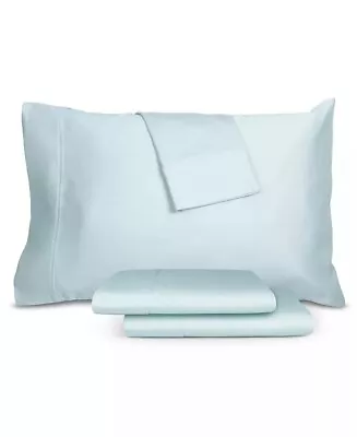 Austin Home LIGHT BLUE Prescott Egyptian 1000 Thread Count 4 Pc. Sheet Set King • $182