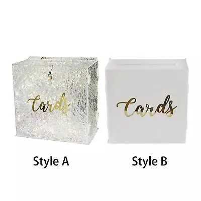 Acrylic Card Box Thick Wedding Envelope Box For Reception Party Anniversary • $67.83