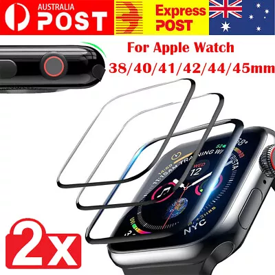 $6.99 • Buy 2X Clear Screen Protector For Apple Watch IWatch Series 5 4 3 2 1 45 44 40 38mm