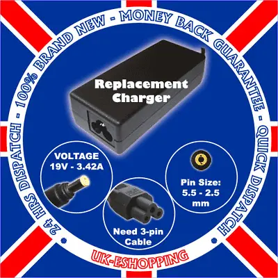 New! Logiq M76t M760t Ac Adapter Laptop Battery Charger • £114.77