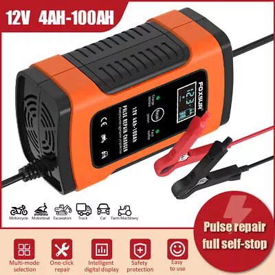 12V Automatic Battery Charger Maintainer Motorcycle Trickle Float ATV For Tender • $15.98