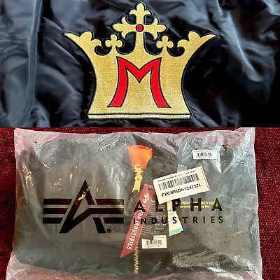 Madonna Celebration Tour Gold Crown  M  Jacket Sealed Alpha Industries Promo Tag • $450