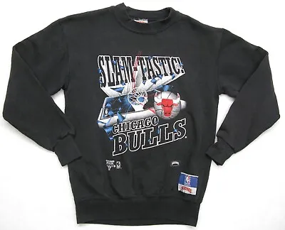 Chicago Bulls Slam-Tastic Nutmeg Vintage Pullover Hoodie Sweatshirt Kids Boys L • $13.16