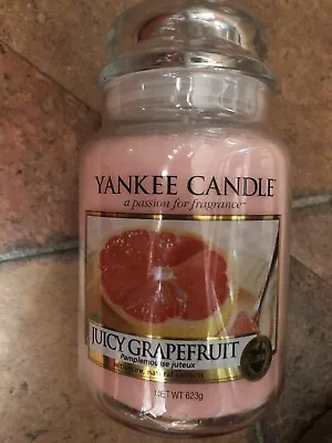 Yankee Candle Juicy Grapefruit  USA Old Hard To Find Free P&p • £32