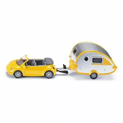 Siku VW Volkswagen Beetle Car With Caravan Die Cast Toy • $12.90