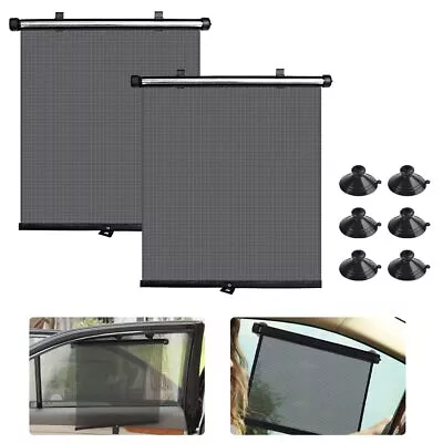 2pack Car Window Roller Blinds Baby Sun Shades UV Protection For Kids 40X45CM • £9.95